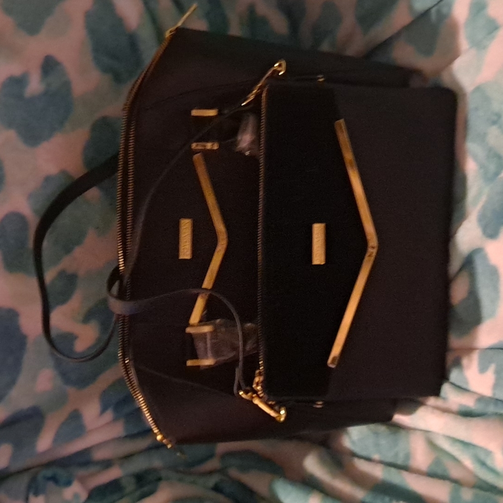 Never Used Joy & Iman Couture Leather Satchel & Clutch